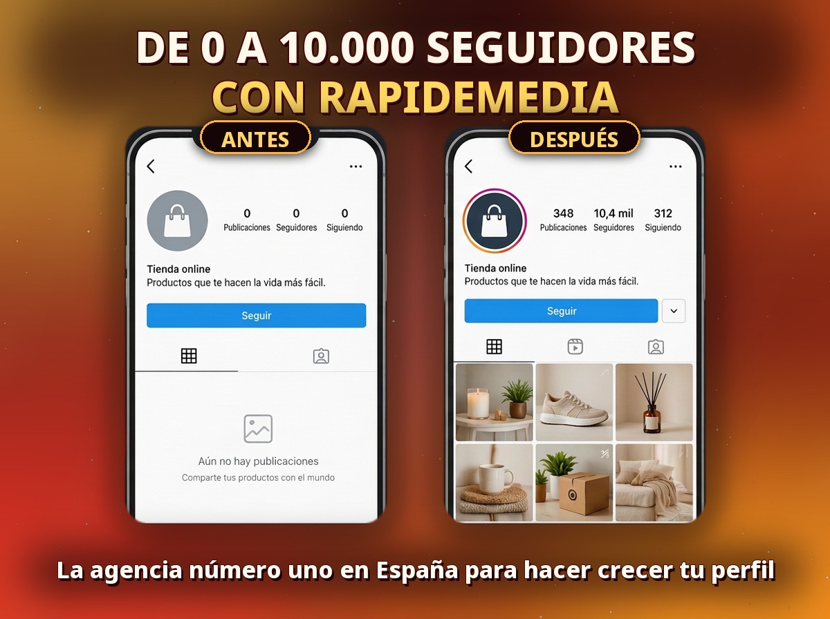 Cómo este perfil pasó de 0 a más de 10.000 seguidores con nuestro servicio